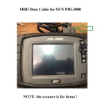 OBD II Data Cable Replacement for SUN PDL3000 Scan Tool